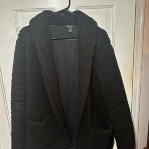 Lord & Taylor Women's Black Sherpa Jacket